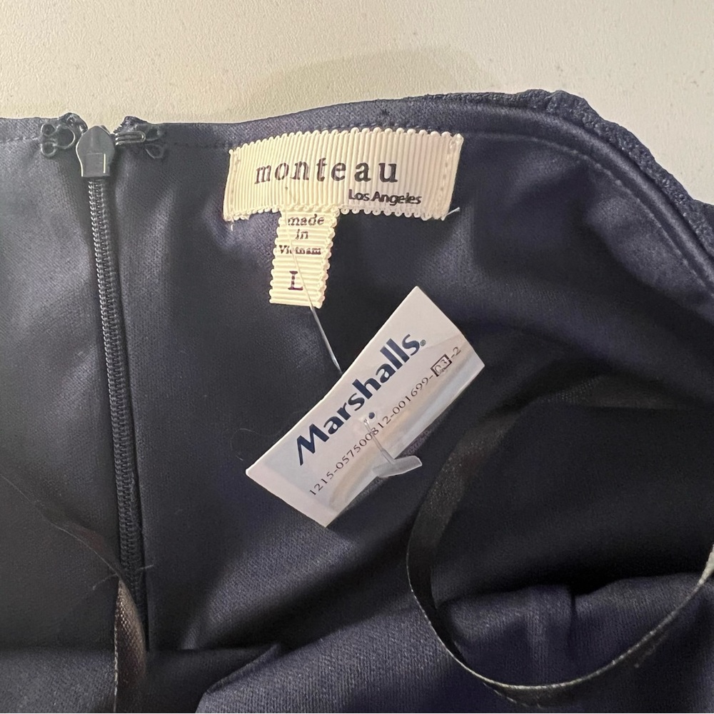 NWT Monteau Strapless Navy Romper L - Picture 10 of 10